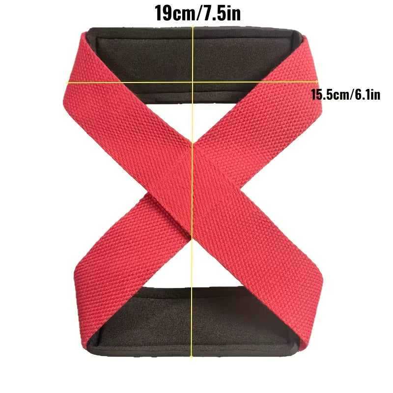Figure 8 Weight Lifting Straps – Heavy Duty Wrist Straps for Deadlifts, Strongman & Strength Training