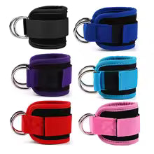 Cable Ankle Straps – Double D-Ring Ankle Cuffs for Glutes, Legs & Strength Training