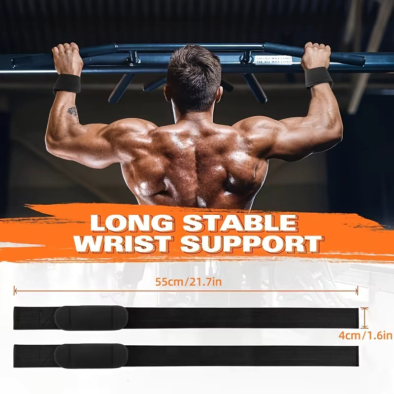 Weight Lifting Wrist Straps – Heavy Duty Gym Straps with Extra Grip for Strength Training