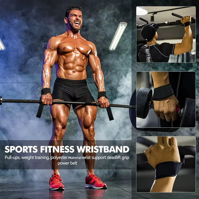 Weight Lifting Wrist Straps – Heavy Duty Gym Straps with Extra Grip for Strength Training