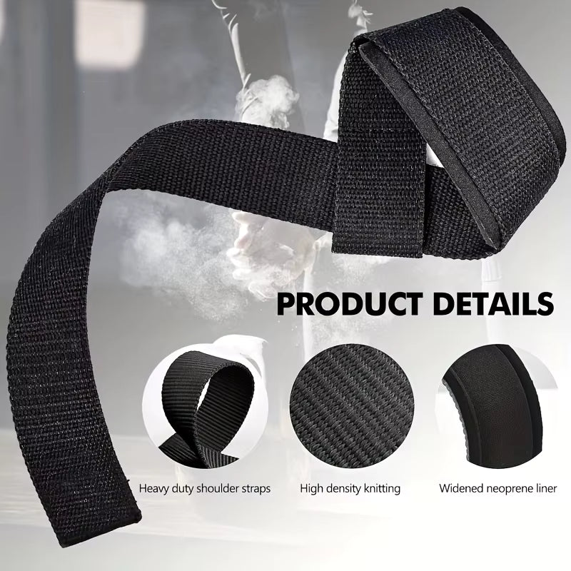 Weight Lifting Wrist Straps – Heavy Duty Gym Straps with Extra Grip for Strength Training