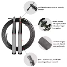High-Speed Jump Rope – Adjustable Speed Skipping Rope for Fitness, Cardio & Boxing