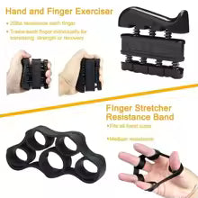 5-Piece Grip Strength Trainer Set – Adjustable Hand Gripper, Finger Exerciser, Grip Ring & Stress Ball
