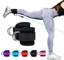 Cable Ankle Straps – Double D-Ring Ankle Cuffs for Glutes, Legs & Strength Training