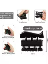 5-Piece Grip Strength Trainer Set – Adjustable Hand Gripper, Finger Exerciser, Grip Ring & Stress Ball
